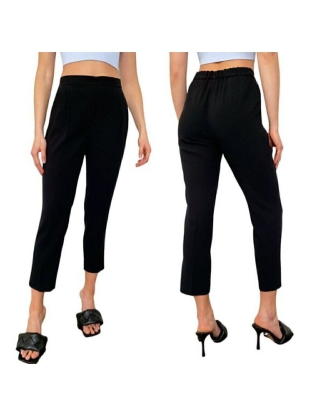 Aritzia Babaton Black New Cohen Cropped Pants - 4